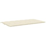  Jastuk za vrtnu klupu krem bijeli 200x(50+50)x7 cm od tkanine | shoptok.hr
