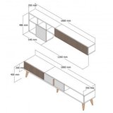 Hanah home tv komoda milan tv - orah, antracit | Eponuda.com