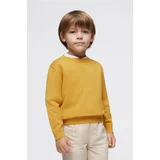 Mayoral Otroški bombažen pulover rumena barva