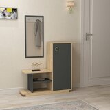 Hanah home Asia OakAnthracite Hall Stand