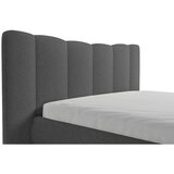 MID.YOU OBLAZINJENA POSTELJA 180 cm x 200 cm , les, tekstil, leseni material antracit | Shoptok.si