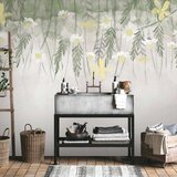  Foto tapeta - Home herbarium - subtle floral motif with flowers in watercolour style 300x210 | shoptok.hr