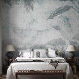  Foto tapeta - Vanishing jungle - landscape of exotic nature in blue tones 490x350 Samoljepljiva | shoptok.hr