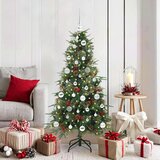 vidaXL Umetno Zložljivo Božično Drevo Zelena 150 cm PE in PVC | Shoptok.si