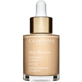 Clarins Skin Illusion Natural Hydrating Foundation posvetlitveni vlažilni tekoči puder SPF 15 odtenek 101 Linen 30 ml Cene
