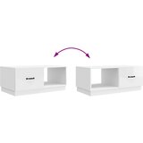  Kava Stol Bijela visokog sjaja 90 x 50 x 37 cm | shoptok.hr