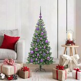 vidaXL Božično drevo med 150 LED z stojalom Zelena 120 cm PVC | Shoptok.si