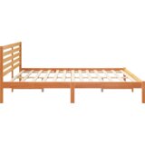  Krevetna konstrukcija s uzglavljem Voštano smeđa 200 x 200 cm | shoptok.hr