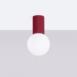 Sollux Bordo rdeča stropna svetilka s steklenim senčilom ø 12 cm Orbital – | Shoptok.si