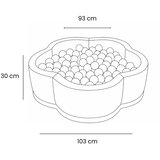 MeowBaby Sivi bazen s lopticama od samta ø 90 cm visina 30 cm – | shoptok.hr