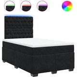 Box spring krevet s madracem crni 120 x 200 cm baršunasti | shoptok.hr