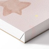  Slika - Joyful Sky - Yellow Cheerful Stars with a Rainbow Against the Phases of the Moon in a Light Beige Sky Hue 120x80 Akustič | shoptok.hr