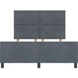 vidaXL Posteljni okvir v temno sivi barvi, 160x200 cm, žamet | Shoptok.si