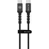 RAPTOR OPLETENI KABEL – TIP C DO TIP C – PD 60W 3A 300 cm – crni