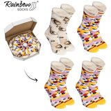 ZOOKSY/RAINBOW SOCKS Rainbow Socks Pizza 4 Pairs Capricciosa | ePonuda.com