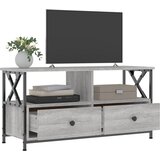 TV ormarić siva boja hrasta 90 x 33 x 45 cm od drva i željeza | Eponuda.com
