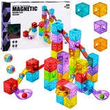 Magnetic Magnetni gradbeni blokčki plošče kroglične proge barviti 60 kosov. | Shoptok.si