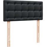  s oprugama i madracem crni 90 x 200 cm od umjetne kože | shoptok.hr
