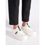 Shelvt White leather platform sneakers Cijene