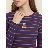 Sinsay Pamučna bluza s vezenim medom u prugama | shoptok.hr