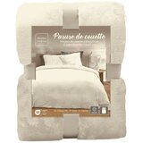 Douceur d intérieur Krem 3-dijelna posteljina za bračni krevet/za produženi krevet od mikroflanela 240x220 cm Flanou – | shoptok.hr