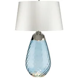 Elstead LENA-TL-L-BLUE-OWSS-LED Stona lampa LENA 1xE27/40W/230V 74cm plava/bela
