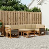  Set vanjskih sofa 6 kom. Prirodna | shoptok.hr