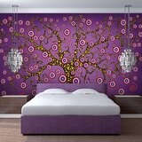  Tapeta - abstract: tree (violet) 200x154 Cijene
