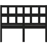  Uzglavlje za krevet crni 145,5 x 4 x 100 cm od masivne borovine | shoptok.hr