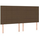  Uzglavlje tamnosmeđe 180x5x118/128 cm od tkanine | shoptok.hr
