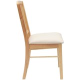  Trpezarijske stolice 2 pcs Prirodna 50 x 52,5 x 91 cm | shoptok.hr
