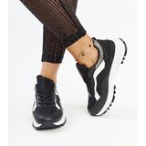 Gemre Black platform sneakers with glitter Evelia | Shoptok.si
