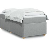  Okvir kreveta s oprugama i madrac svjetlosivi 80x200cm tkanina | shoptok.hr