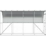  Kavez za piletinu uz zid Srebrna 600 x 150 x 215 cm | shoptok.hr