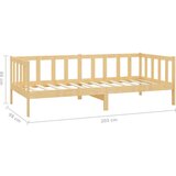  Dnevna postelja z vzmetnico 90x200 cm trdna borovina, (20645309) | Shoptok.si