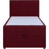 MID.YOU POSTELJA Z VZMETNICO 100 cm x 200 cm , tekstil, leseni material rdeča | Shoptok.si