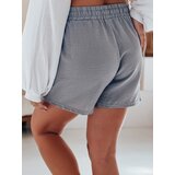 DStreet Spodenki damskie lniane RELAX TIME szare | Shoptok.si