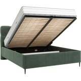 Boxxx OBLAZINJENA POSTELJA 200 cm x 200 cm , tekstil zelena | Shoptok.si