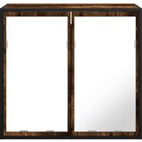  Kupaonski ormarić s ogledalom dimljeni hrast 65x20x60 cm | shoptok.hr