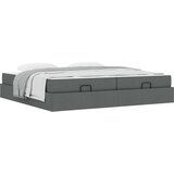  Okvir kreveta s madracem s madracem 2 pcs Siva nijansa tkanina | shoptok.hr