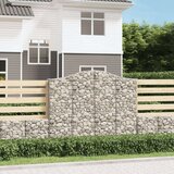  Obokane gabion košare 4 kosi 200x30x160/180 cm pocinkano železo, (20798906) | Shoptok.si