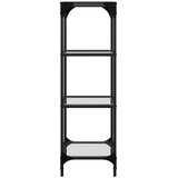  Stalak za pohranu s prozirnom površinom 40 x 30 x 95 cm čelični | shoptok.hr