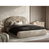 Maison de Rêve Bež tapecirani bračni krevet s prostorom za odlaganje s podnicom 140x200 cm Maumere – | shoptok.hr