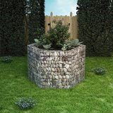 vidaXL Šestkotna visoka greda gabion 160x140x100 cm | Shoptok.si
