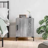 The Living Store Nočna omarica siva sonoma 40x40x50 cm inženirski les - Nočna Omarica, (21434716) | Shoptok.si