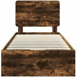  Krevetna konstrukcija s ladicama Dimljeni hrast 100 x 200 cm Smeđa 206 x 102 x 100 cm | Shoptok.si