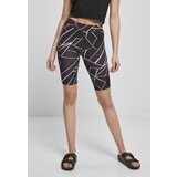 Urban Classics AOP Women's Cycle Shorts 2-Pack geometric black+black | shoptok.hr