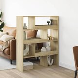 vidaXL Pregrada za prostor sonoma hrast 100x33x125,5 cm inženirski les Cene