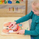  Masterkidz učenje zdrave oralne higijene na primjeru psa - Montessori edukativna zidna ploča | shoptok.hr