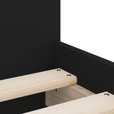  Okvir za krevet s ladicama crni 75 x 190 cm mali za jednu osobu | shoptok.hr